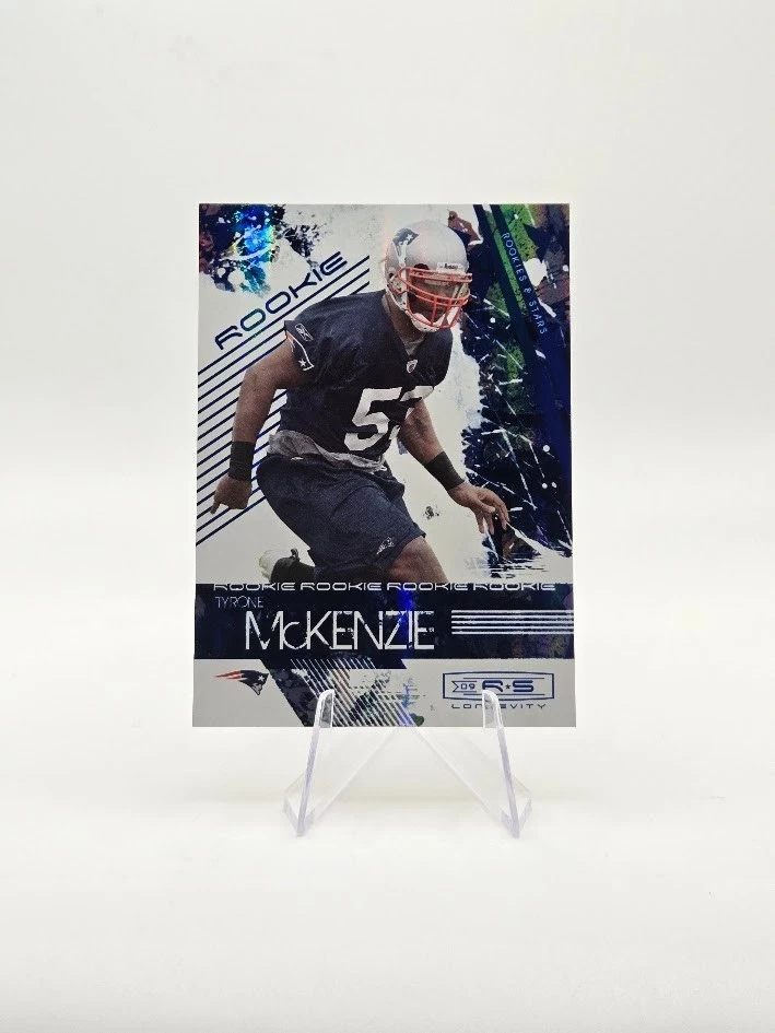 Tyrone McKenzie 2009 Leaf Rookies & Stars RC Longevity SP /75 #198 Patriots - Image 1 of 2