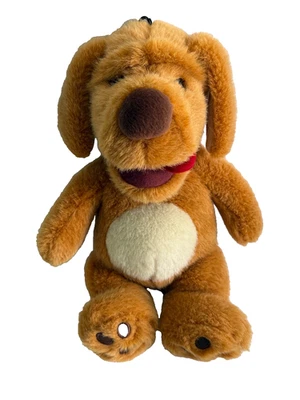 Dog Plush 14" Hand Puppet Pet Toy Squeaker in Belly Ruffhowser Interactive Play - Image 1 of 4
