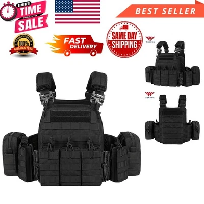 Chaleco táctico de alta calidad con sistema de liberación rápida para caza y uso en exteriores Foto 1 de 4