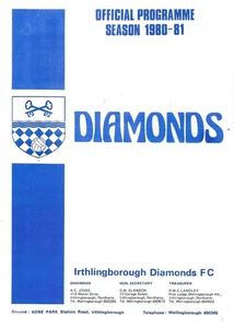 IRTHLINGBOROUGH DIAMONDS V WILLENHALL TOWN ~ JARRÓN FA SEMIFINAL 1981 - Imagen 1 de 1