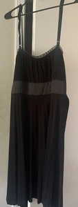 Taboo Womens Black Pleated Babydoll Dress Plus Size 2X - Picture 1 of 9