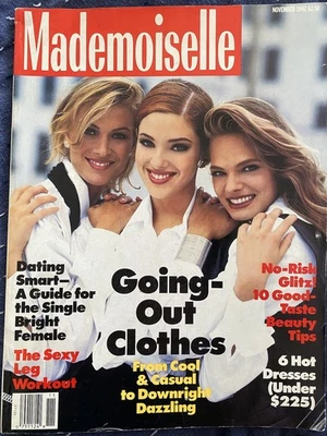 Cool Vintage Mademoiselle Magazine, November 1992, 90s Style and Supermodels  Foto 1 de 4