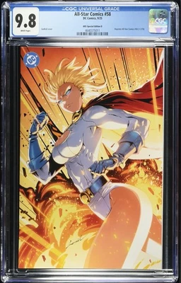 All Star Comics #58 Godtail Power Girl SDCC Variant CGC 9.8 - Facsimile LTD 500 - Image 1 of 3
