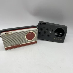 Rare 1960 Sony TR-609 Six Transistor AM Radio, With Original Leather Case - Bild 1 von 7