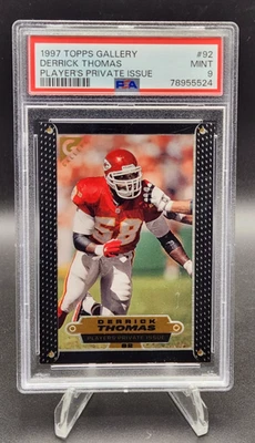 1997 Topps Gallery Derrick Thomas Player's Private Issue /250 Chiefs PSA 9 #92 - Image 1 of 2