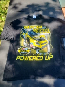 NASCAR NEXTEL CUP RACING SERIES 2005 Double Sided T SHIRT Powered Up Mens XL - Picture 1 of 5
