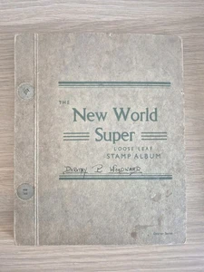 Antique 1930s Stamp Album World Stamps - 480+ Stamps! Many around the WWII era - Picture 1 of 23