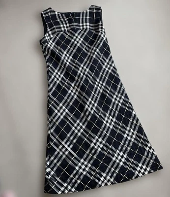 Burberry London Sleeveless Dress Nova Check Black Cotton 42/XL(US:L) 050777d - Image 1 of 4