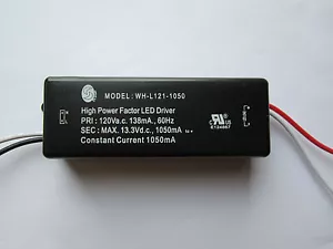 LED Driver Constant Current 1050 ma 14.0 watt, 120 vac, 102x38x27 mm - Picture 1 of 2