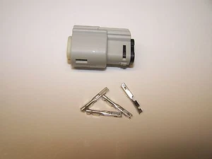 1 Harley 4X GRAY FEMALE OEM Molex MX150 connector + terminals switch wiring 07+ - Imagen 1 de 7