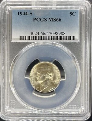 1944-S Jefferson Nickel MS66 PCGS (#PA47098988) - Image 1 of 2