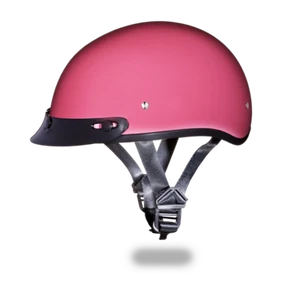 Daytona Skull CAP Leather Covered M/C DOT Approved Helmet Daytona Helmets - Picture 1 of 24
