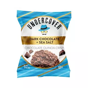 Undercover Quinoa Crisps Dark Chocolate Counter Display .25 Oz Pack Of 40 - Picture 1 of 4