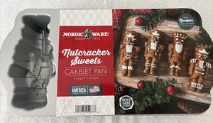New Nordic Ware Christmas Nutcracker Sweets Cakelet Pan - Picture 1 of 10
