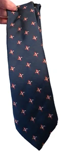 Britit Flying Gänse Design Herren Krawatte blau rot weiß gewebt Poly Classiccore - Bild 1 von 5