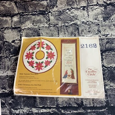 Vintage The Creative Circle # 2162 Christmas Joy Bell Pull 4"x14" - Image 1 of 4