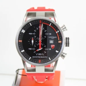 Locman Men's Watch Montecristo Chronograph Ducati Motorcycle Red 510 - Picture 1 of 9
