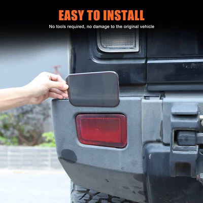 Cubierta reflectora de parachoques trasero ahumado 2 piezas apagón superposición se adapta a Hummer H2 03-09 Foto 1 de 4