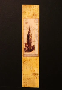 LAMINATED BOOKMARK - 20x4cm - SOUVENIR OF LONDON WITH THE ELIZABETH TOWER..BM192 - Picture 1 of 2
