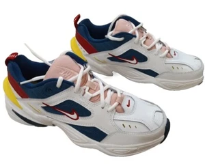 Nike M2K Tekno White, Blue, Yellow, Red Casual Shoes AO3108-402 Women's Size 8.5 - Picture 1 of 9