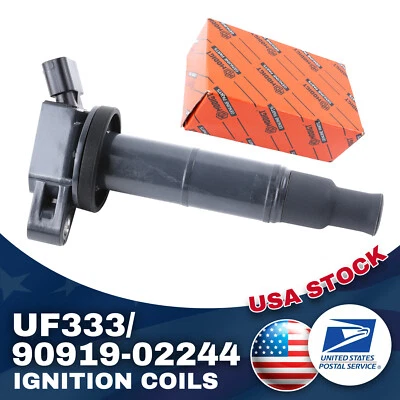 Bobina de encendido negra OEM UF333/90919-02244 1 pieza para Toyota Solara 2002-2006 nueva Foto 1 de 4
