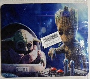 Baby Yoda/Groot MOUSE PAD -Size 9.5in x 8.in - Picture 1 of 4