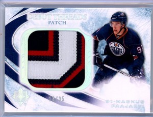2010-11 Ultimate Collection Debut Threads Patch Magnus Paajarvi RC PATCH /35