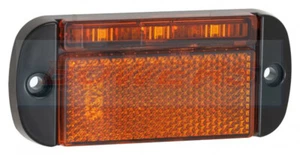 LED AUTOLAMPS 44AME AMBER REFLECTIVE LED SIDE MARKER LAMP/LIGHT TRUCK TRAILER - Picture 1 of 2