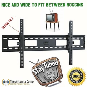 Tv Wall Bracket 37-70" Full Wall Plate over 600mm quality steel 75KG weight A1 - Picture 1 of 6