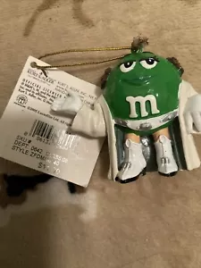 Green M&M's Princess Leia Mpire Holiday Ornament New - Picture 1 of 4