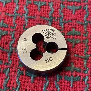 GTD #8-32 NC Round Adjustable Button Die 13/16" OD X 1/4" ๐บ๐ธ Excellent - Picture 1 of 6