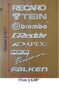 Sticker Vinilo Decal Vinyl Aufkleber Autocollant Sponsors Esponsors Esponsor 1 - Imagen 1 de 2