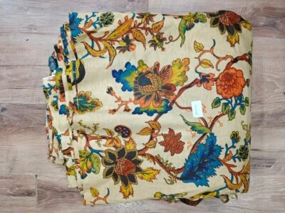 25 Yard Indian Cotton Handmade Print Fabric Sanganeri Hand Block Printed Fabric - Image 1 of 3