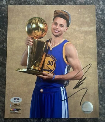 Stephen Curry Signed Autographed 8x10 Photofile Golden State Warriors PSA/DNA - Image 1 of 2