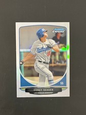 2013 Bowman Chrome LAD1 Corey Seager Cream of the Crop Mini Refractor RC Rookie