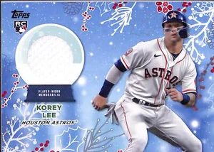 2023 Topps Holiday KOREY LEE (RC) Astros Player Worn Jersey Relic - Picture 1 of 2