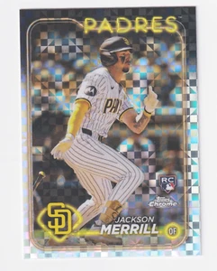 2024 Topps Chrome XFRACTOR #207 JACKSON MERRILL RC Rookie San Diego Padres - Picture 1 of 2
