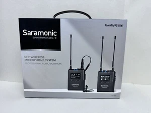 Saramonic UWMIC9S-KIT1 Camera-Mount Wireless Omni UHF Lavalier Microphone TX RX - Picture 1 of 5