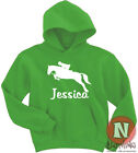 Show jumping personalize hoodie kids Adults horse equestrian Hoody add your name