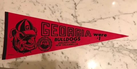 GEORGIA 1983 SUGAR BOWL PENNANT Cover