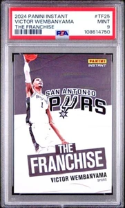 Victor Wembanyama 2024-25 Panini Instant THE FRANCHISE #TF25 PR #/234 PSA 9 - Picture 1 of 3