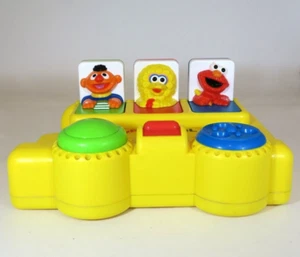TYCO Vintage 1995 Sesame Street Pop Up School Bus Preschool Toy Collectable - Picture 1 of 10