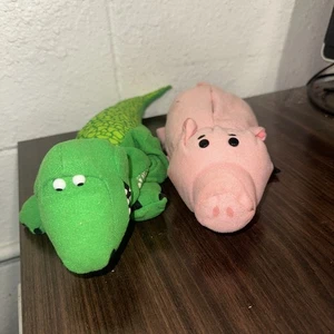 De colección Títeres Disney Toy Story Hamm el Cerdo Pixar Rex el Dinosaurio conjunto de dos - Imagen 1 de 5