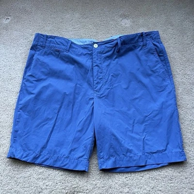 Pantalones Cortos Chinos Perry Ellis Portfolio Para Hombre Azul Frente Plano - Talla 42 - Usados en Excelente Condición Foto 1 de 4