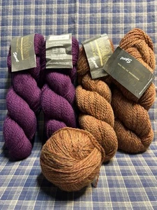 100% Peruvian Wool Yarn, Cascade, 5 Pieces, Colors: 8885, 2453, 220 Sport, Peru - Picture 1 of 6