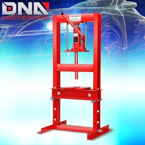 6 Ton / 13200 lbs. Steel Hydraulic Floor Shop Press Stand with Plates & H-Frame - Picture 1 of 6