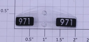 Lionel 85015-147 GP-20 #971 Headlight Number Board - Picture 1 of 2