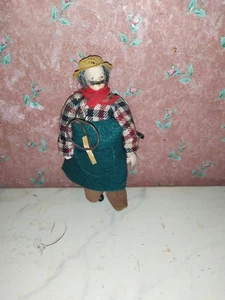 Nostalgie Porzellan-Puppe Garten Kaufladen-Puppenhaus-Puppenstube-1:12 - Bild 1 von 2