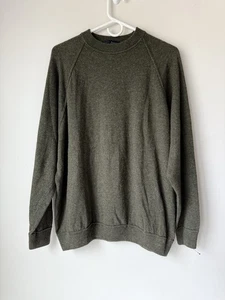 Suéter Scott Barber Hombre Mezcla Cachemira Talla XL Verde Oliva Hecho en Italia - Imagen 1 de 7