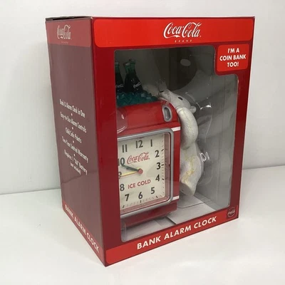 Official Coca Cola Bank Alarm Clock w/ Box - For Repair (C3) W#623 - Image 1 of 4